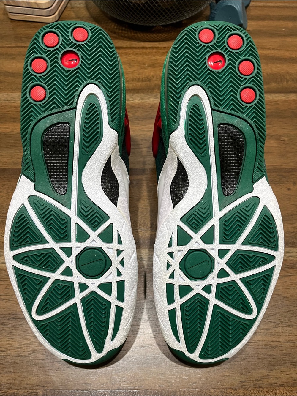 Nike Air Zoom Sonic Flight Gary Payton Seattle SuperSonics Colorway Green SZ 13 - Picture 10 of 10